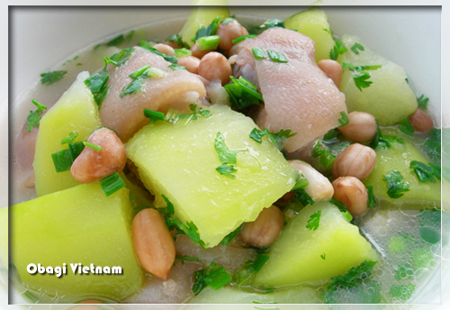 Canh đu đủ hầm