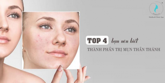 Top 4 thành phần trị mụn thần thánh, bạn nên biết