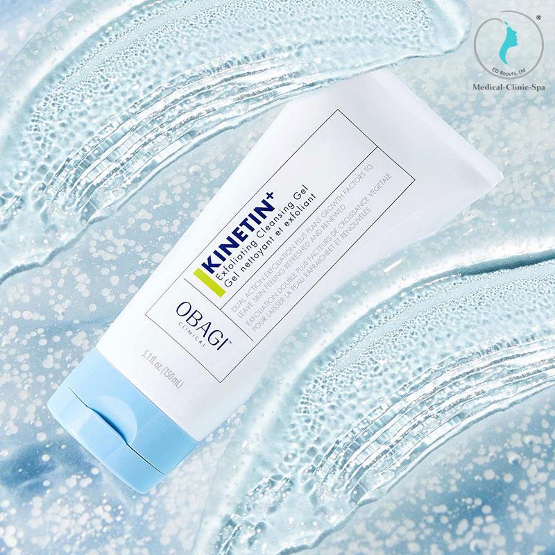 Sữa rửa mặt Obagi Clinical Kinetin + Exfoliating Cleansing Gel dành cho da thường