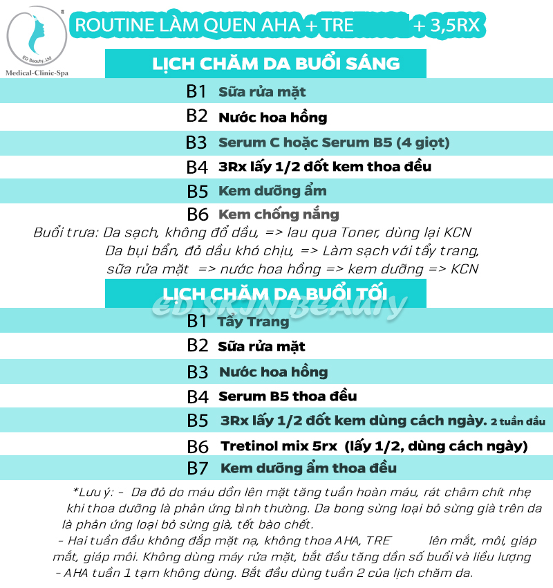 HƯỚNG DẪN SỬ DỤNG BỘ OBAGI TRE VÀ 3 - 5 RX TRỊ NÁM TÀN NHANG