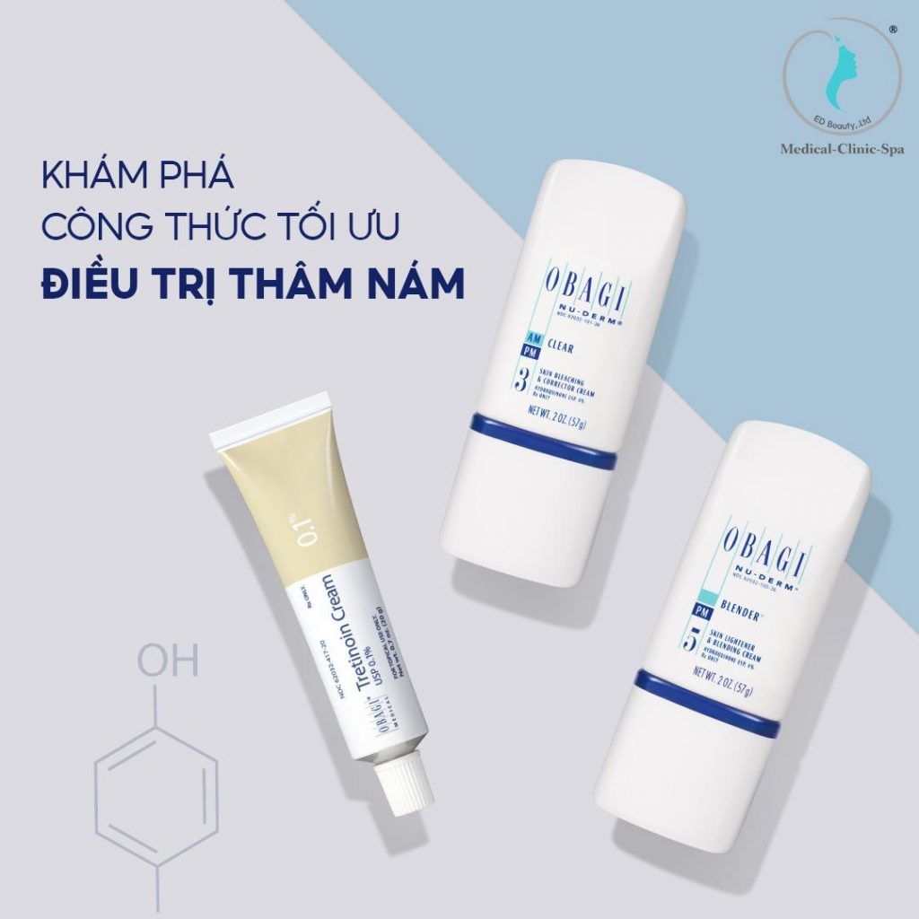 Obagi Nuderm ứng dụng công thức điều trị thâm nám tối ưu