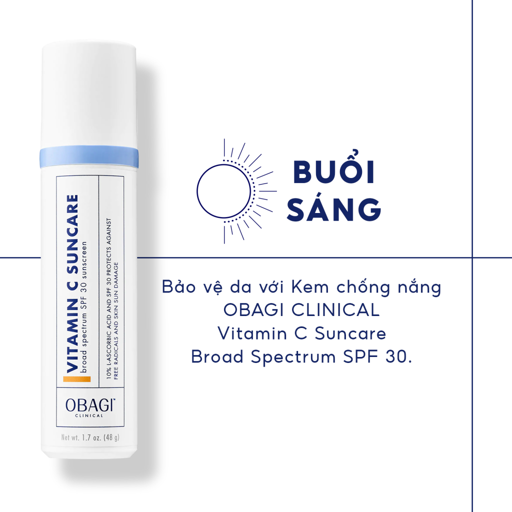 Tối ưu chu trình dưỡng da buổi sáng với kem chống nắng chứa Vitamin C