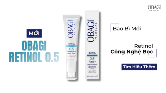 (Bao bì mới với đầu bơm & công thức retinol bọc)