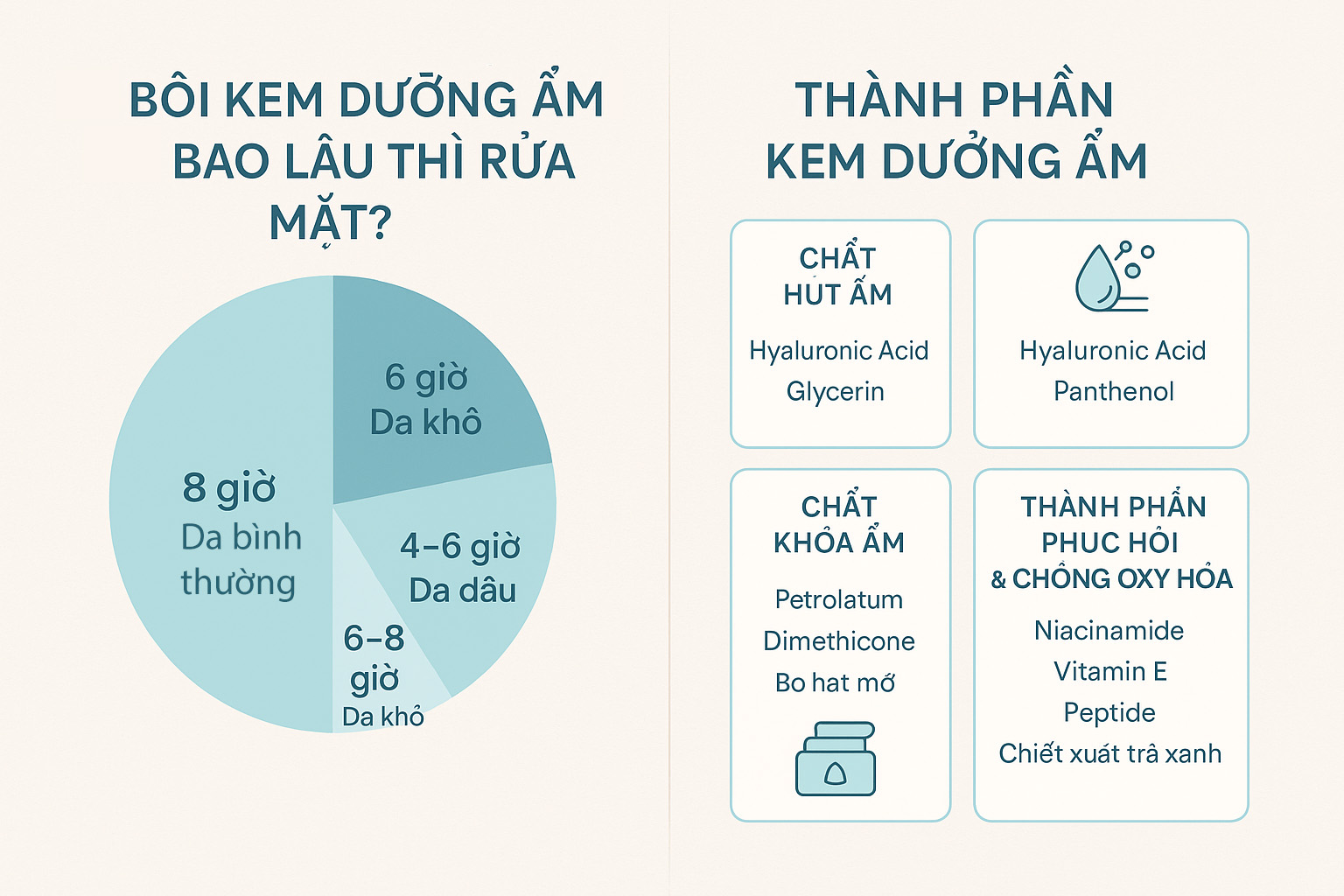 Thời gian bôi kem dưỡng ẩm