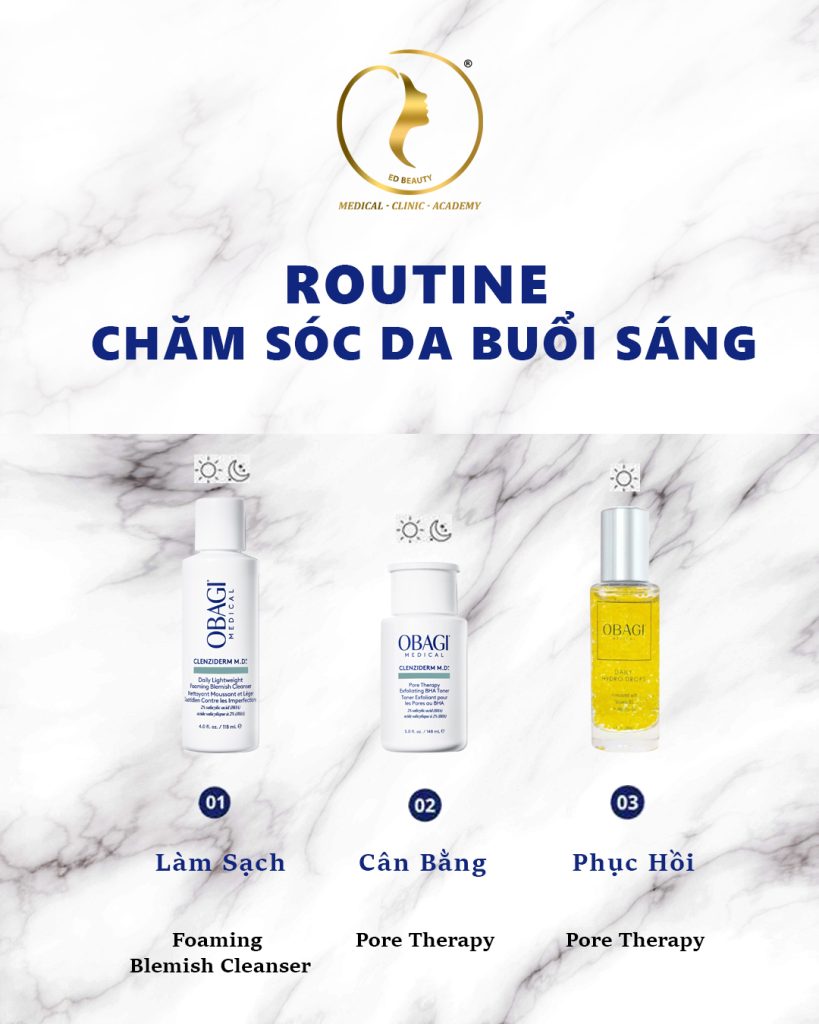 Hình: Routine Obagi buổi sáng