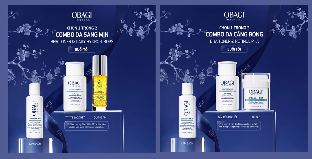 Hình: Combo Obagi da sáng mịn và căng bóng