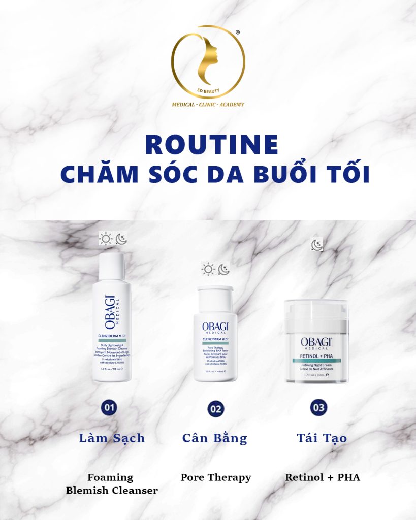 Hình: Routine Obagi buổi tối