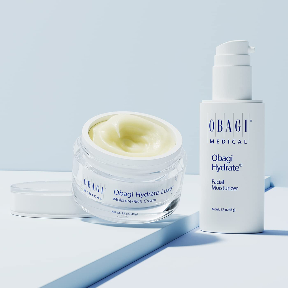 Hình: Bộ đôi kem dưỡng ẩm Obagi Hydrate và Hydrate Luxe