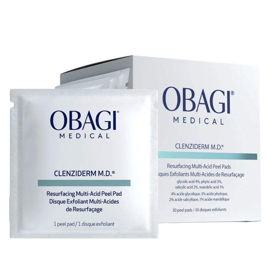 Obagi Clenziderm M.D. Resurfacing Multi-Acid Peel Pad (1) Obagi Clenziderm M.D. Resurfacing Multi-Acid Peel Pad