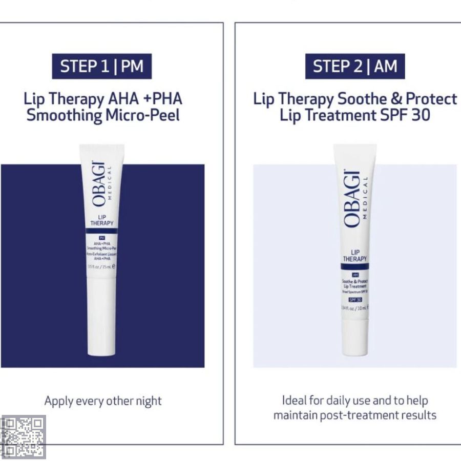 Son dưỡng môi ban ngày Obagi Lip Therapy Soothe & Protect Lip Treatment Broad Spectrum SPF 30