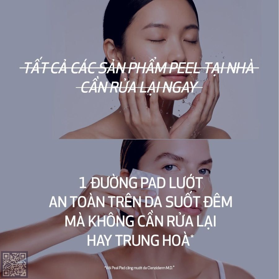 Hiểu lầm: Tất cả sản phẩm peel tại nhà đều phải rửa lại sau khi dùng